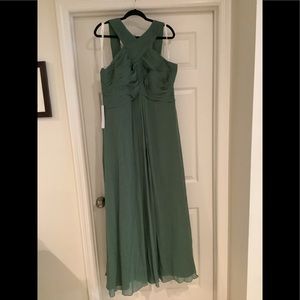 Azazie Bridesmaid Kaleigh Dress in Eucalyptus
